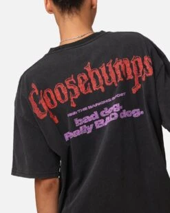 American Thrift X Goosebumps Barking Ghost Heavy T-Shirt Vintage Black -Culture Kings 02052382 YV013 womens 00080