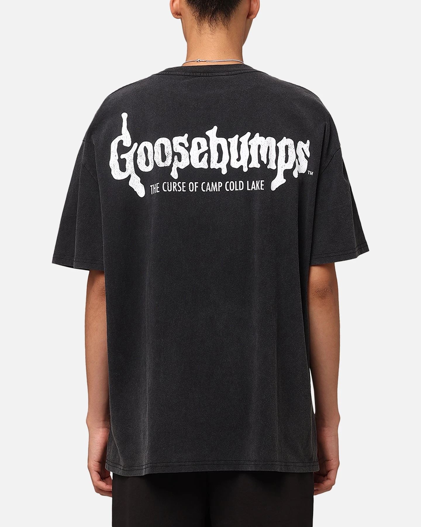 American Thrift X Goosebumps Cold Lake Heavy T-Shirt Vintage Black 4 American Thrift X Goosebumps Cold Lake Heavy T-Shirt Vintage Black - Image 2