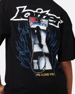 Loiter Phonebooth Vintage Drop T-Shirt Black -Culture Kings 02052444 YB001 womens 00070