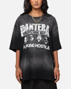 Pantera F#cking Hostile Vintage T-Shirt Washed Black