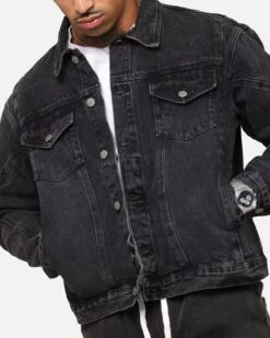 Saint Morta Armoury Denim Jacket Black Shadow -Culture Kings 02052589 YB427 mens 00060