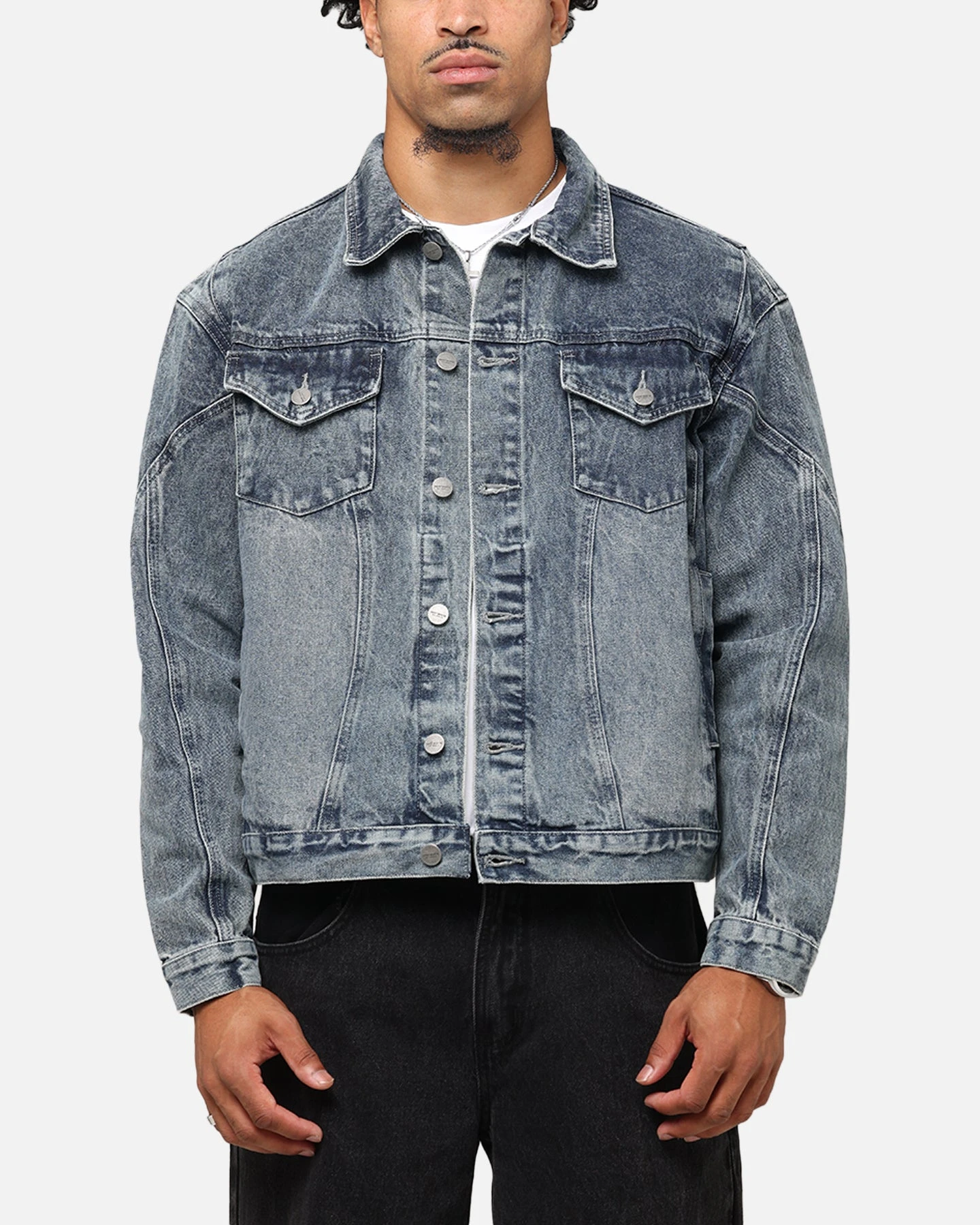 Saint Morta Armoury Denim Jacket Dirty Denim 3 Saint Morta Armoury Denim Jacket Dirty Denim
