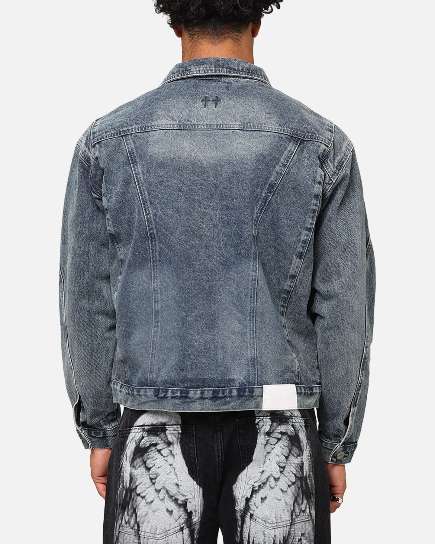 Saint Morta Armoury Denim Jacket Dirty Denim 4 Saint Morta Armoury Denim Jacket Dirty Denim - Image 2