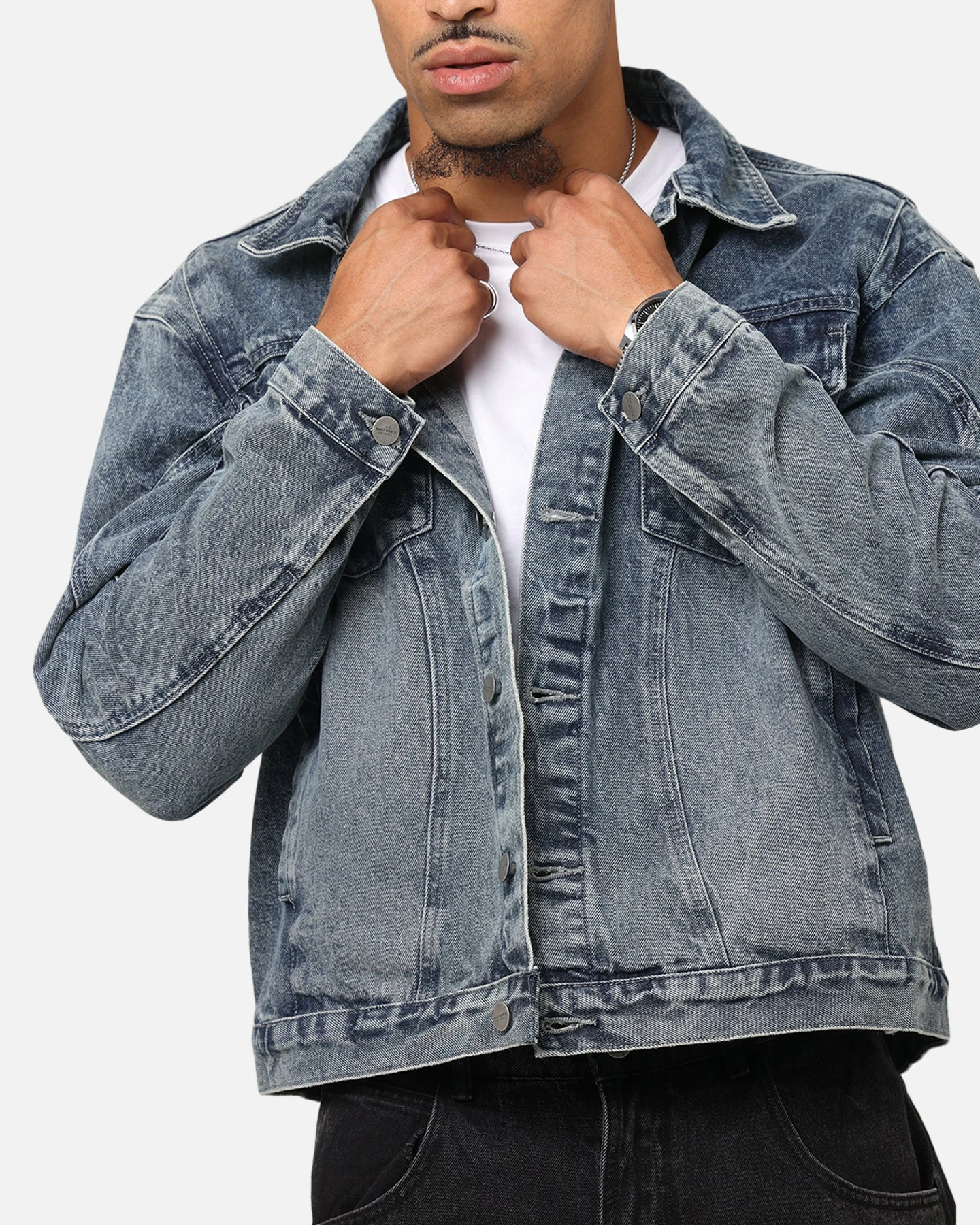 Saint Morta Armoury Denim Jacket Dirty Denim 9 Saint Morta Armoury Denim Jacket Dirty Denim - Image 7