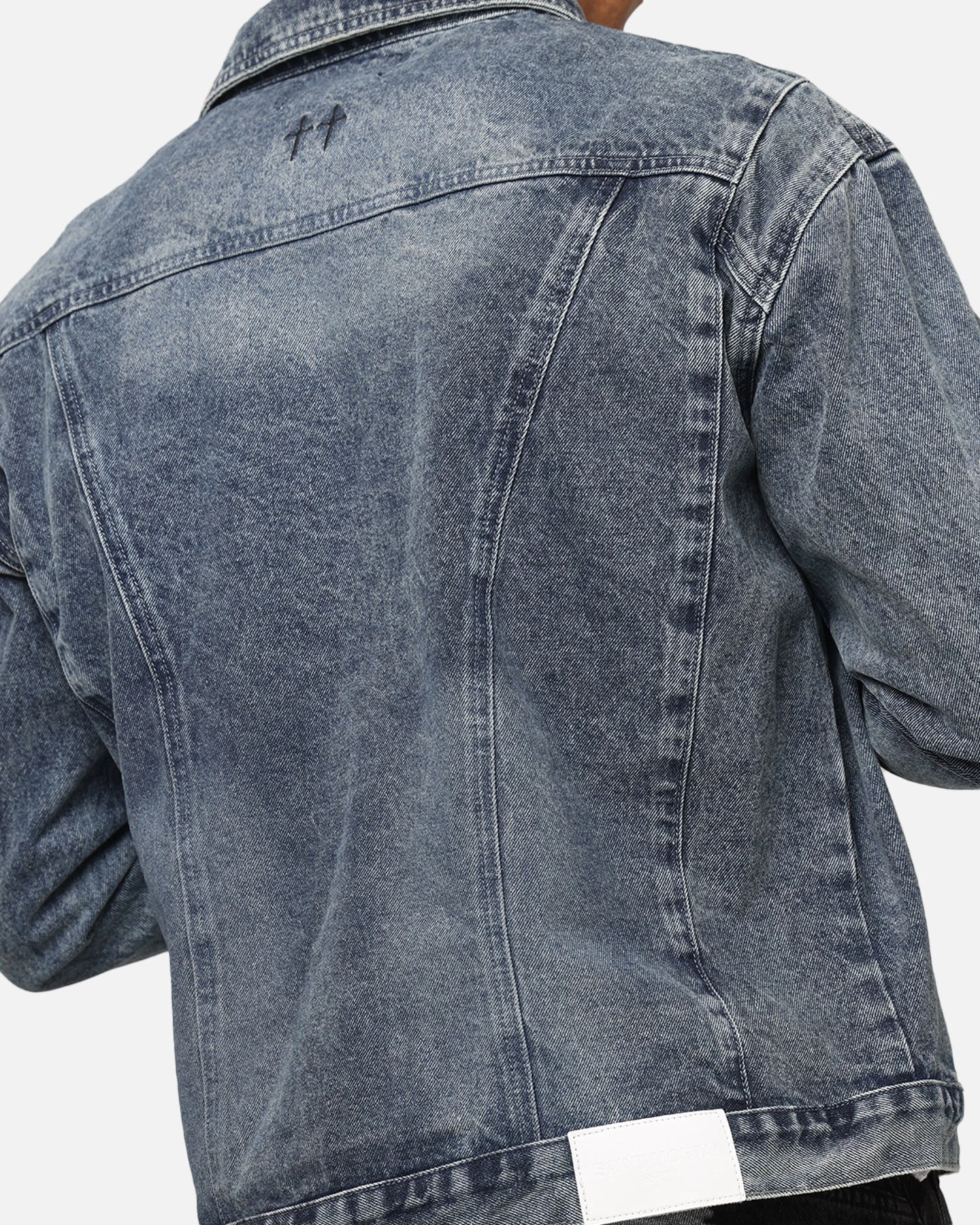 Saint Morta Armoury Denim Jacket Dirty Denim 10 Saint Morta Armoury Denim Jacket Dirty Denim - Image 8