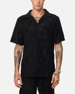 XXIII Dark Amazon Button Up Shirt Black