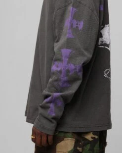 Loiter Angel Number Long Sleeve T-Shirt Charcoal 19 Loiter Angel Number Long Sleeve T-Shirt Charcoal -Culture Kings 02052632 YC300 mens 00090