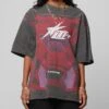 Loiter Motocross Vintage T-Shirt Charcoal/Red -Culture Kings 02052634 YC337 womens 00010