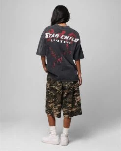 Loiter Valkyrie Vintage T-Shirt Black Wash -Culture Kings 02052642 YB295 womens 00040