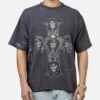 Bravado Guns N Roses Cross T-Shirt Washed Black 2 Bravado Guns N Roses Cross T-Shirt Washed Black -Culture Kings 02052656 YW607 mens 0010