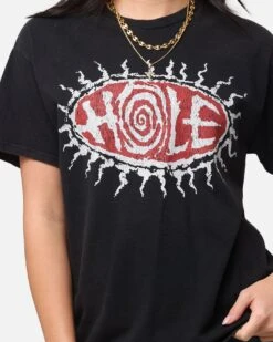 Hole Hole Vintage T-Shirt Black Vintage -Culture Kings 02052724 YB336 womens 00060