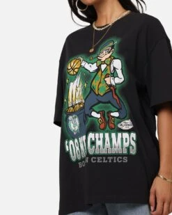 Mitchell & Ness Boston Celtics '08 NBA Champs T-Shirt Faded Black -Culture Kings 02052727 YB554 womens 00060