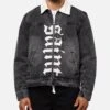Saint Morta Gothic Distressed Denim Jacket Black Shadow 2 Saint Morta Gothic Distressed Denim Jacket Black Shadow -Culture Kings 02052736 YB427 mens 00010