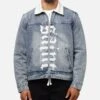 Saint Morta Gothic Distressed Denim Jacket Dirty Denim