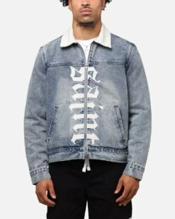 Saint Morta Gothic Distressed Denim Jacket Dirty Denim