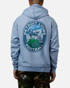 '47 BRAND 47 Brand Detroit Lions Boot Path Hoodie Blue