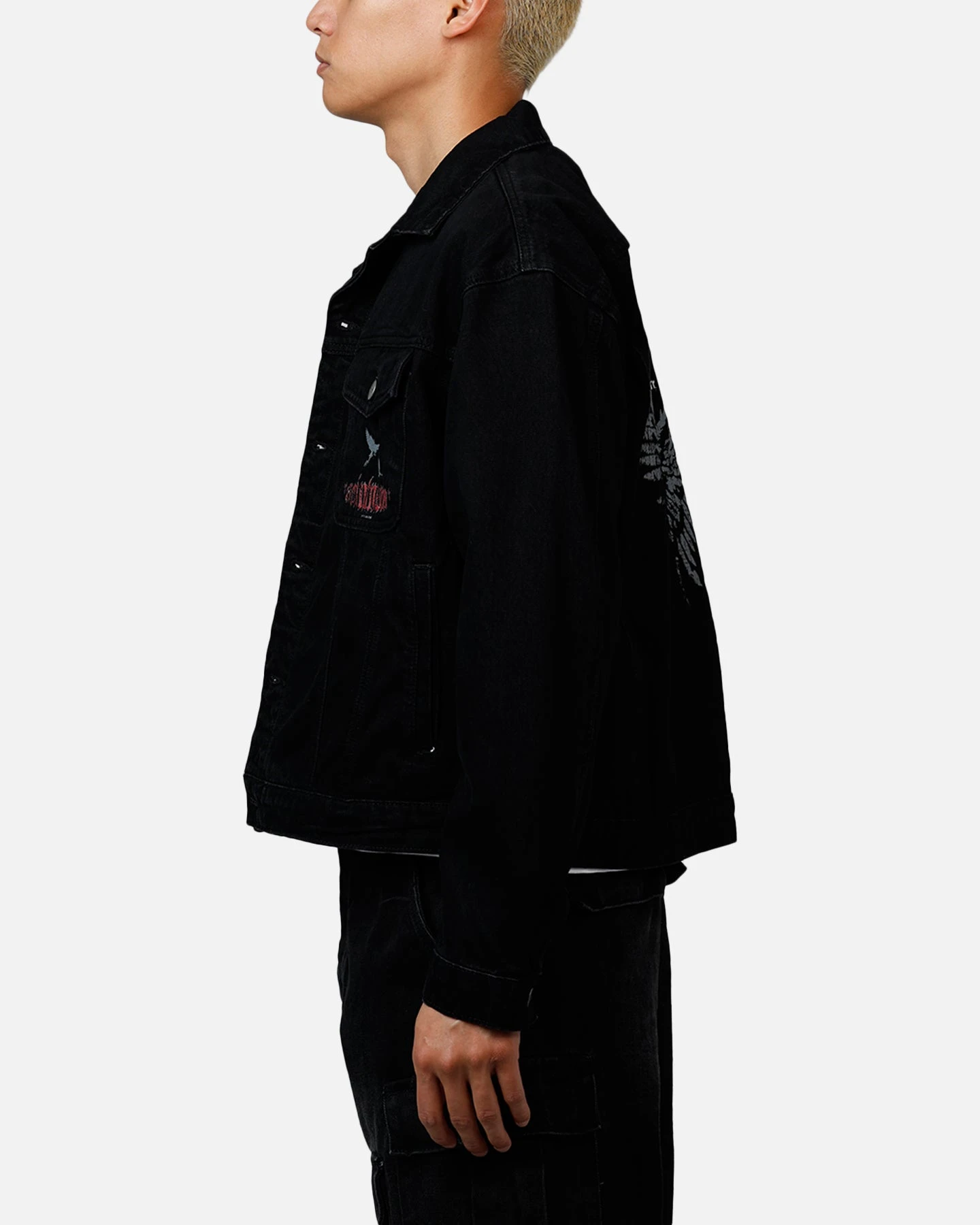 Saint Morta Amorfati Denim Jacket Black Shadow 7 Saint Morta Amorfati Denim Jacket Black Shadow - Image 5