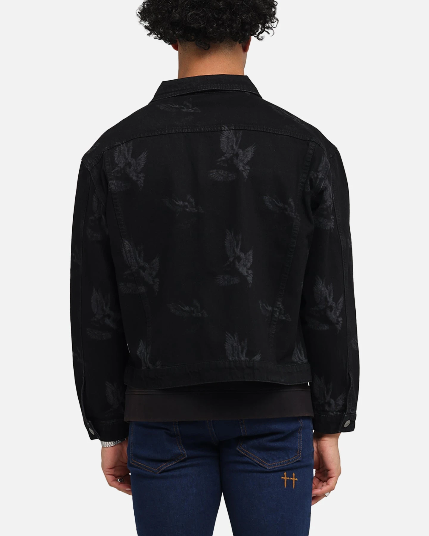 Saint Morta Doves Denim Jacket Black Shadow 5 Saint Morta Doves Denim Jacket Black Shadow - Image 3