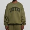 Loiter Arch Premium Crewneck Khaki -Culture Kings 02052846 YK001 mens 000010