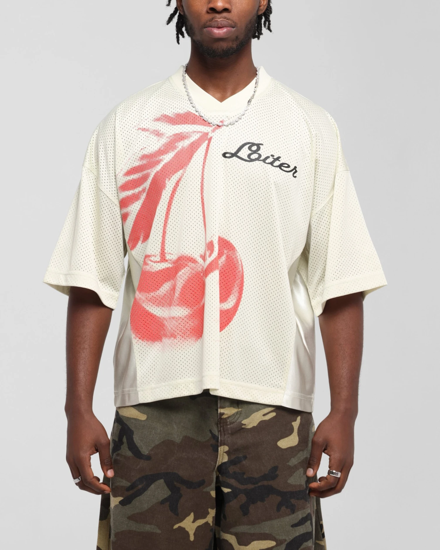 Loiter Cherry Jersey Off White/Red 3 Loiter Cherry Jersey Off White/Red