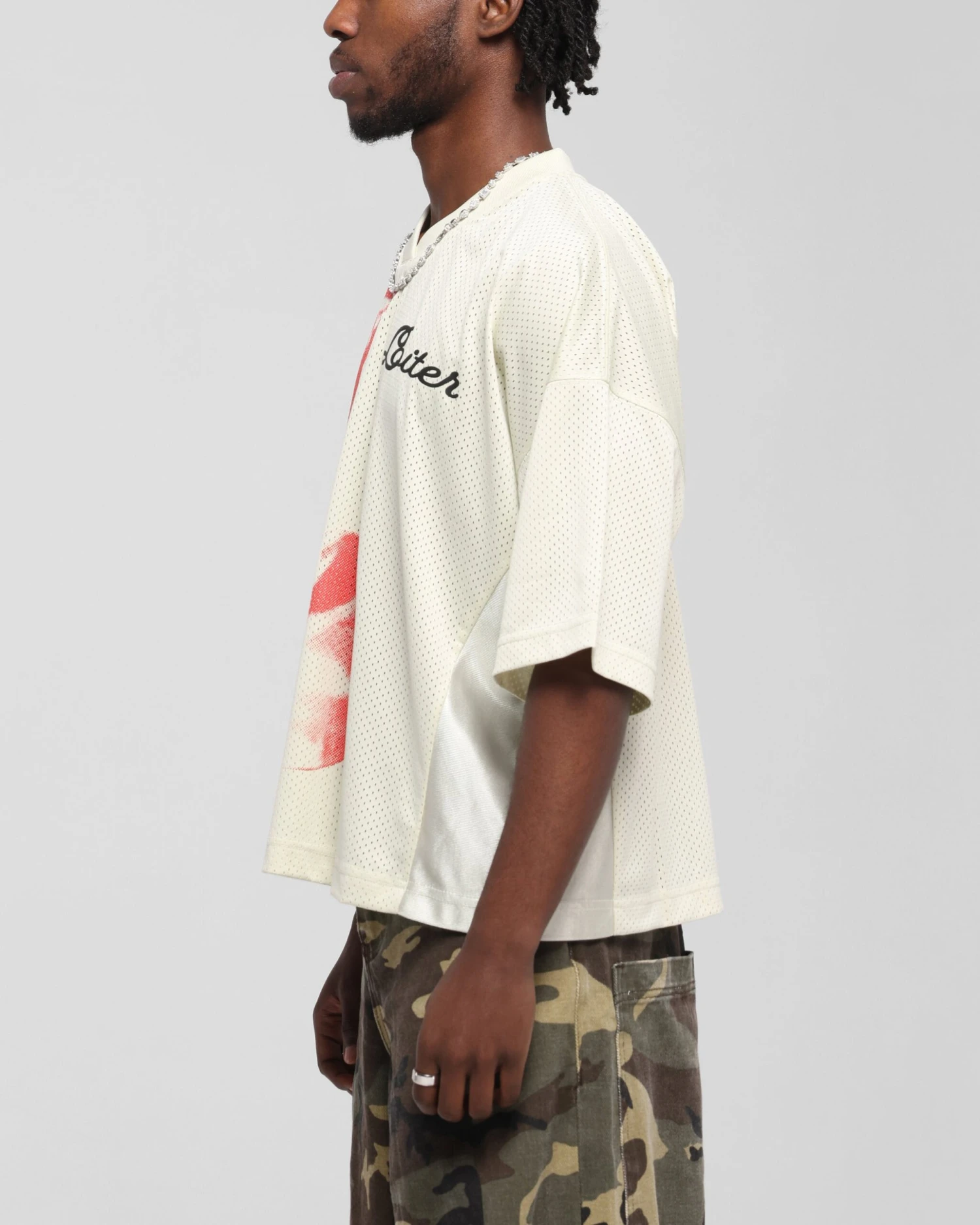 Loiter Cherry Jersey Off White/Red 8 Loiter Cherry Jersey Off White/Red - Image 6