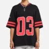 Carre Rose Football T-Shirt Black/Red 1 Carre Rose Football T-Shirt Black/Red -Culture Kings 02052900 YB004 womens 0010