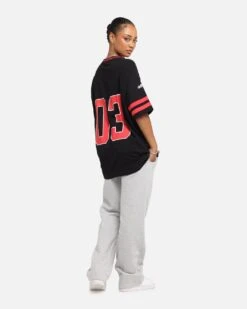 Carre Rose Football T-Shirt Black/Red -Culture Kings 02052900 YB004 womens 0040