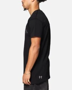 Saint Morta Rhinestone T-Shirt Black -Culture Kings 02052906 YB001 mens 000050
