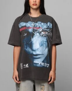 Loiter Project Dark Vintage T-Shirt Black Wash