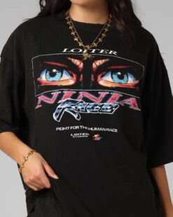 Loiter Ninja Vintage T-Shirt Vintage Black -Culture Kings 02053005 YV009 womens 0070