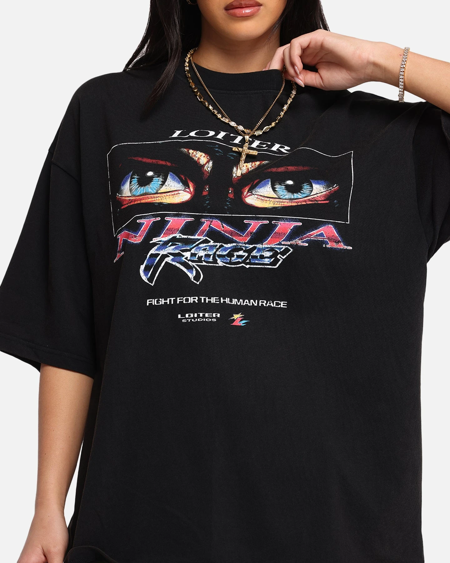 Loiter Ninja Vintage T-Shirt Vintage Charcoal 10 Loiter Ninja Vintage T-Shirt Vintage Charcoal - Image 8