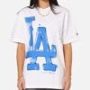 New Era Los Angeles Dodgers Oversized Paint T-Shirt White -Culture Kings 02053085 YW100 womens 0010