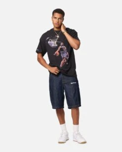 Mitchell & Ness Toronto Raptors Vince Carter Air Canada T-Shirt Overdyed Black -Culture Kings 02053137 YO325 mens 000030