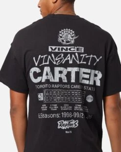 Mitchell & Ness Toronto Raptors Vince Carter Air Canada T-Shirt Overdyed Black -Culture Kings 02053137 YO325 mens 000080