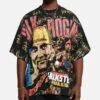 Culture Kings X WWE Hulk Hogan All Over Print T-Shirt Black -Culture Kings 02053214 YB001 mens 0010