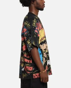 Culture Kings X WWE Hulk Hogan All Over Print T-Shirt Black -Culture Kings 02053214 YB001 mens 0050