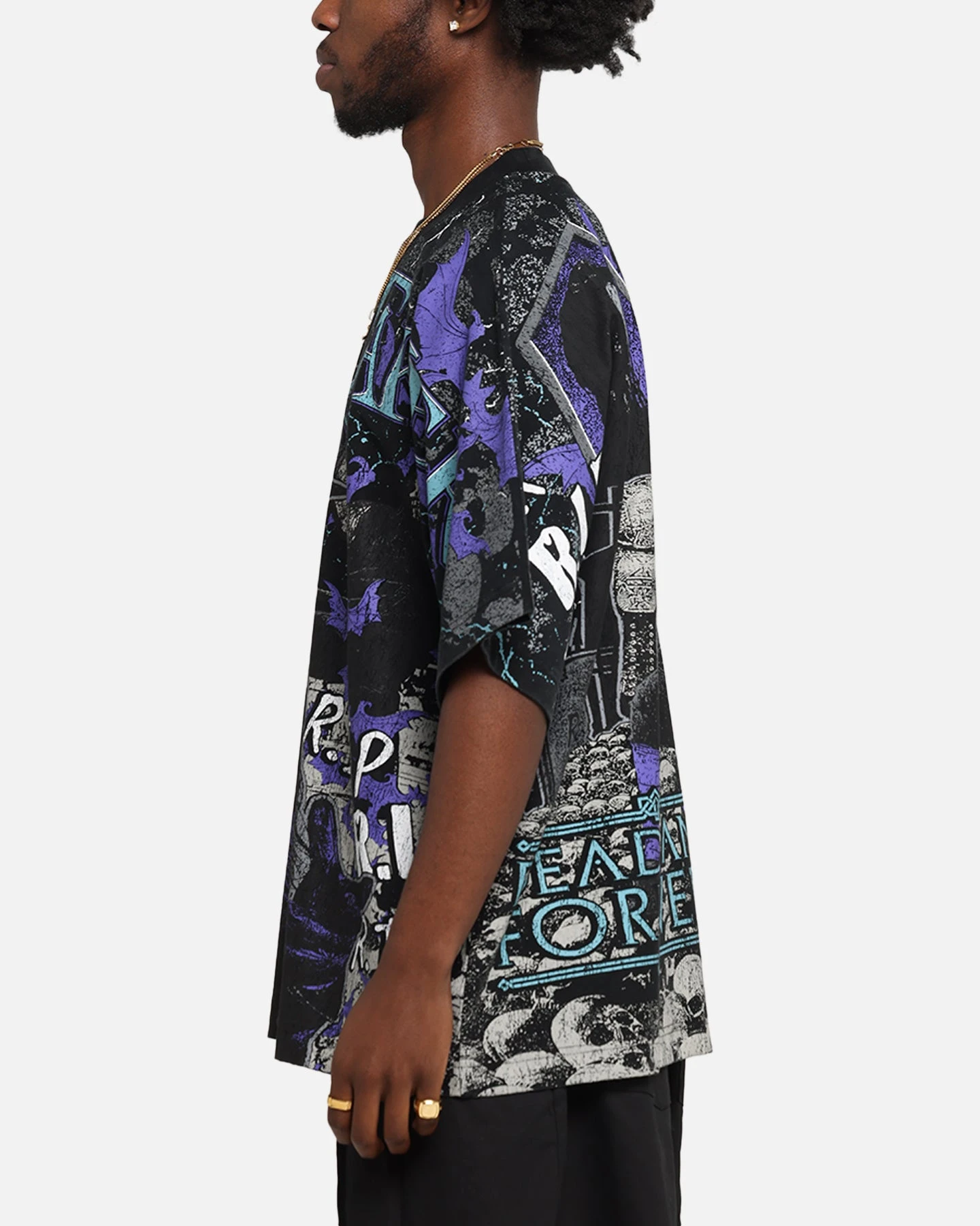 Culture Kings X WWE Undertaker All Over Print T-Shirt Black 7 Culture Kings X WWE Undertaker All Over Print T-Shirt Black - Image 5