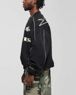 Loiter Racer Nylon Jersey Crewneck Black -Culture Kings 02053227 YB001 mens 0000060