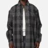 Saint Morta Spray Long Sleeve Flannel Shirt Grey -Culture Kings 02053268 YQ001 mens 0010