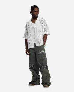 Loiter Lace Button Up Shirt Cream 12 Loiter Lace Button Up Shirt Cream -Culture Kings 02053283 YC600 mens 0030