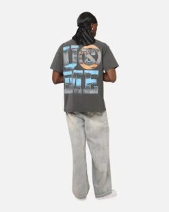 Culture Kings X WWE John Cena Heavyweight T-Shirt Black Wash -Culture Kings 02053456 YB295 mens 00040