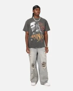 Culture Kings X WWE Randy Orton Heavyweight T-Shirt Black Wash -Culture Kings 02053459 YB295 mens 00030