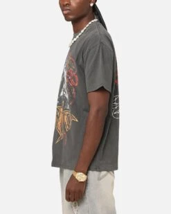 Culture Kings X WWE Randy Orton Heavyweight T-Shirt Black Wash -Culture Kings 02053459 YB295 mens 00060