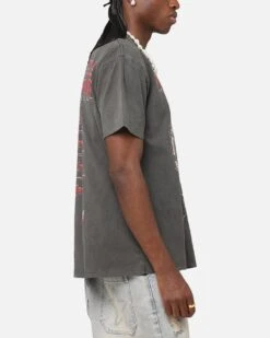 Culture Kings X WWE The Bloodline Heavyweight T-Shirt Black Wash -Culture Kings 02053465 YB295 mens 00050