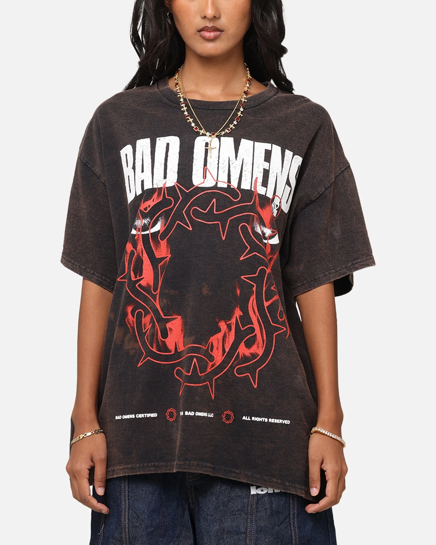 Bad Omens Flame Symbol T-Shirt Black Vintage 3 Bad Omens Flame Symbol T-Shirt Black Vintage