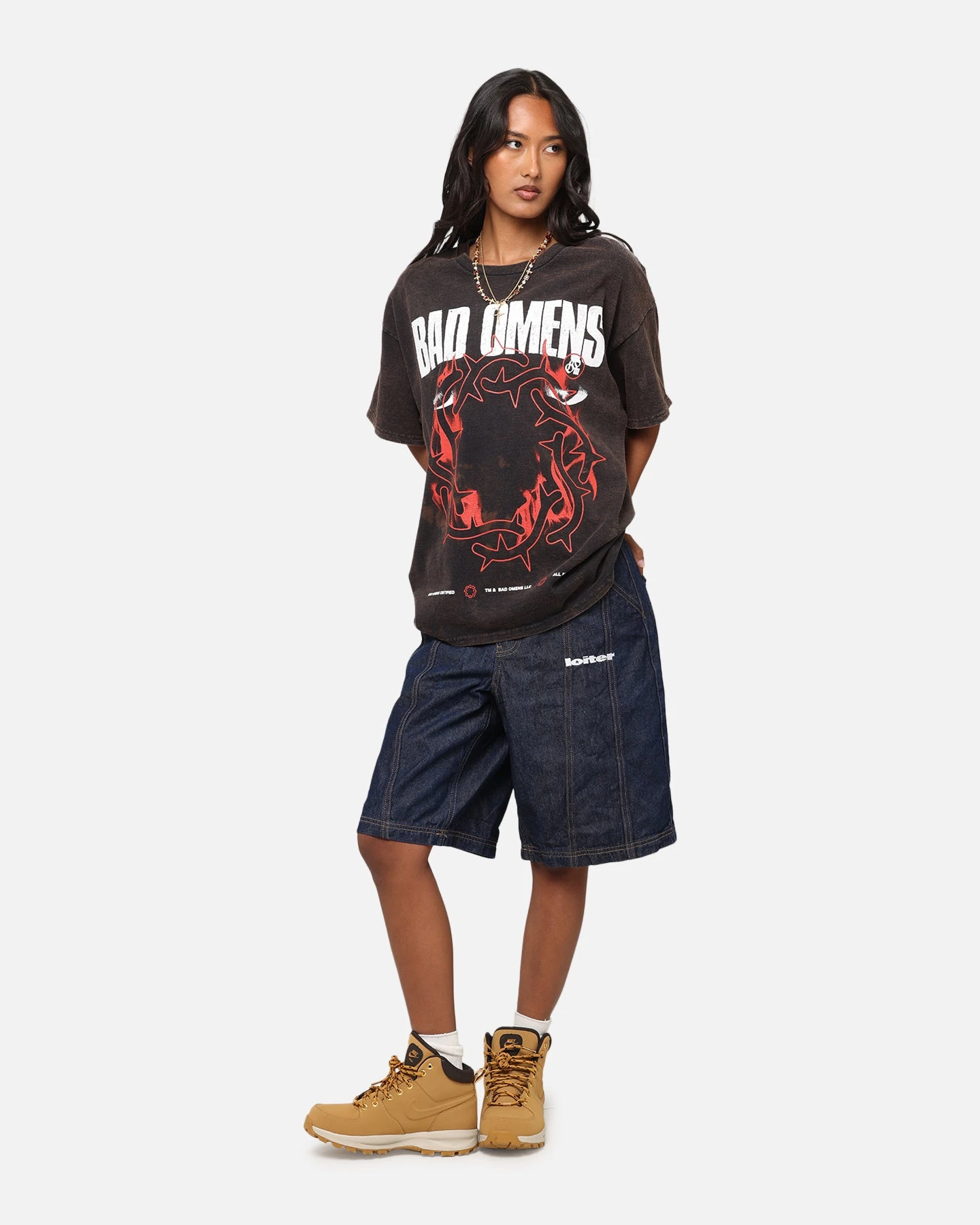 Bad Omens Flame Symbol T-Shirt Black Vintage 5 Bad Omens Flame Symbol T-Shirt Black Vintage - Image 3