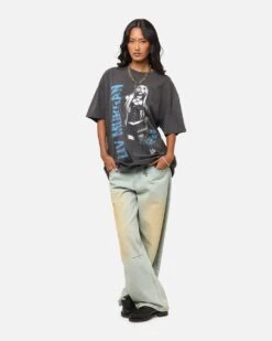 Culture Kings X WWE Liv Morgan Heavy T-Shirt Black Wash -Culture Kings 02053478 YB295 womens 00030