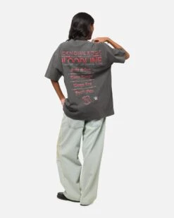 Culture Kings X WWE The Bloodline Heavy T-Shirt Black Wash -Culture Kings 02053481 YB295 womens 00040