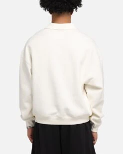 Mitchell & Ness New York Knicks Boxy Quarter Zip Crewneck Egret 10 Mitchell & Ness New York Knicks Boxy Quarter Zip Crewneck Egret -Culture Kings 02053525 YE229 mens 0030