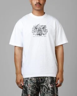 Loiter Earth Angel Heavyweight T-Shirt White 9 Loiter Earth Angel Heavyweight T-Shirt White -Culture Kings 02053703 YW100 mens 0020